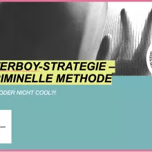 Titel. Die Loverboy-Strategie - eine kriminelle Methode. Übung "cool oder nicht cool"